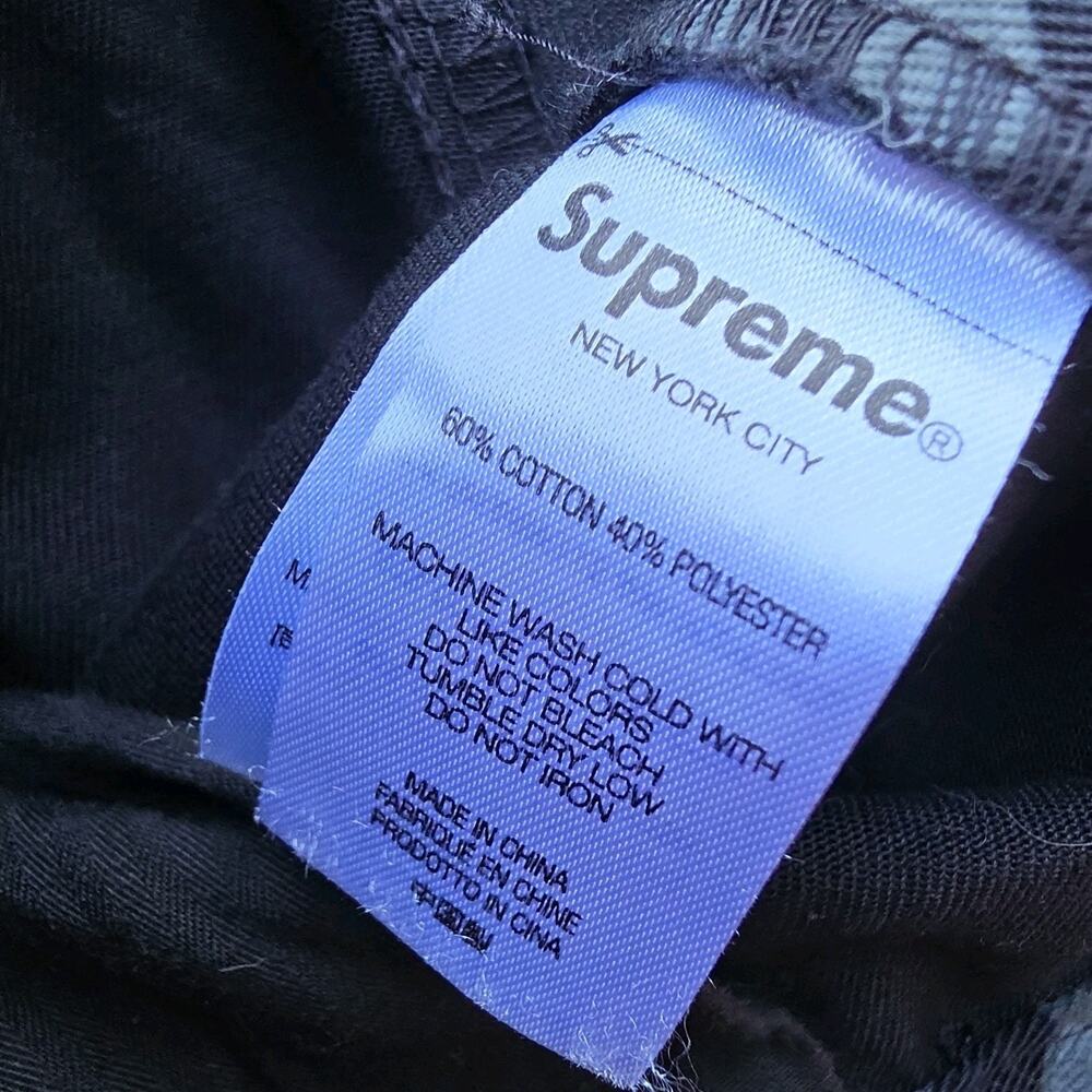 Supreme Men's Denim Casual Pants - Geometric Black Gray 36 Straight Leg Pockets - Picture 6 of 9